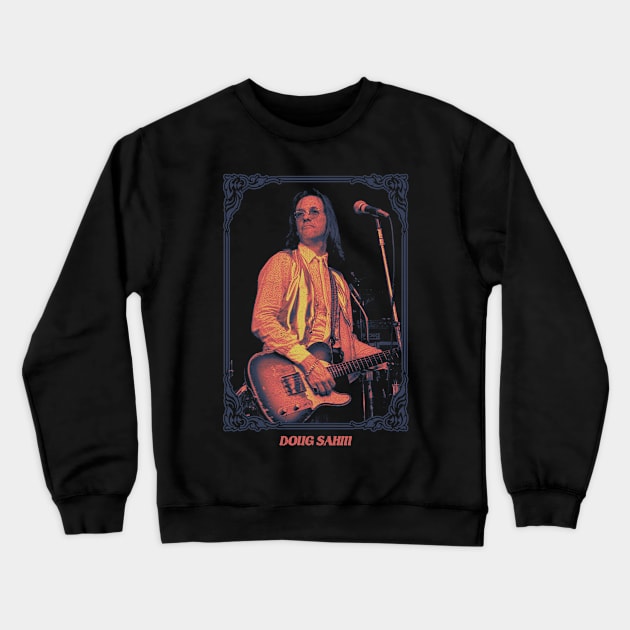 Contry Doug Sahm Crewneck Sweatshirt by Oges Rawon